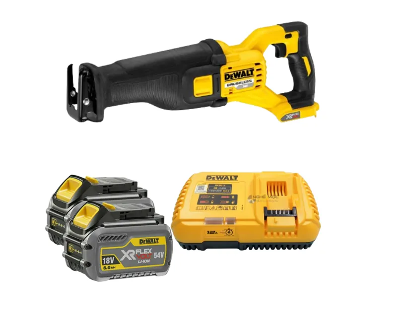 Máy cưa cầm tay DeWALT DCS388T2-KR 54V(kèm 2 pin 54V-6.0Ah+ sạc)