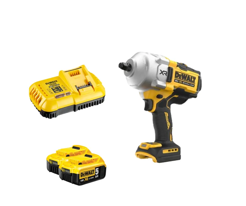 Máy siết bu lông pin 1/2 inch không chổi than DeWALT DCF961P2 XR 18V( kèm 02 pin 5.0Ah+ sạc)